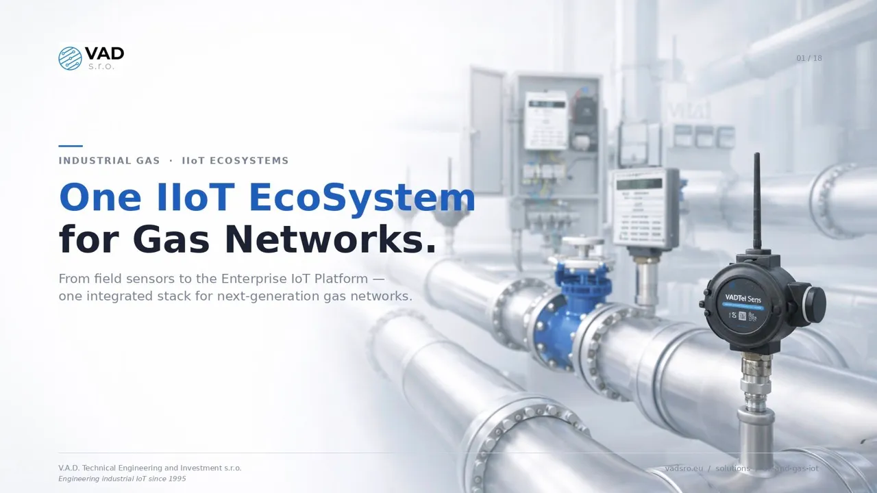 VAD Gas IoT Solution — the VAD IIoT Ecosystem for gas networks
