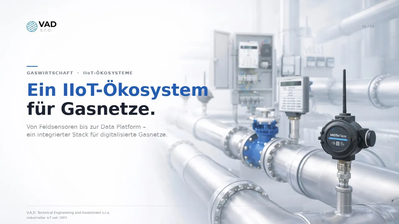 VAD Gas IoT Solution – das IIoT-Ökosystem für Gasnetze
