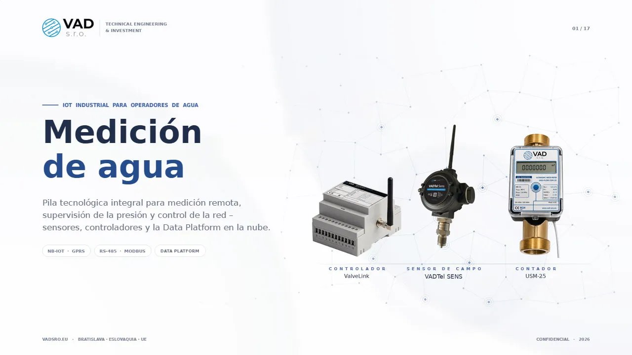 VAD Water Metering Solution – IoT industrial para operadores de agua de la UE