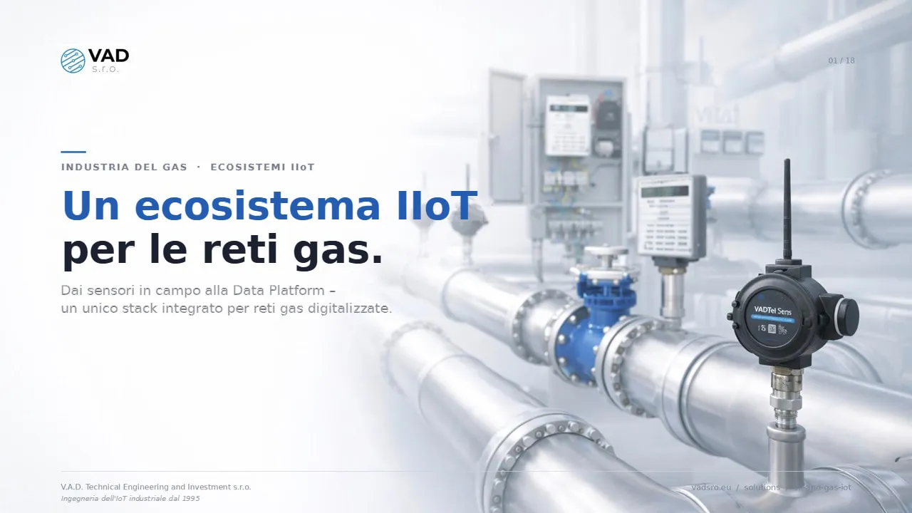 VAD Gas IoT Solution – l'Ecosistema IIoT per le reti gas