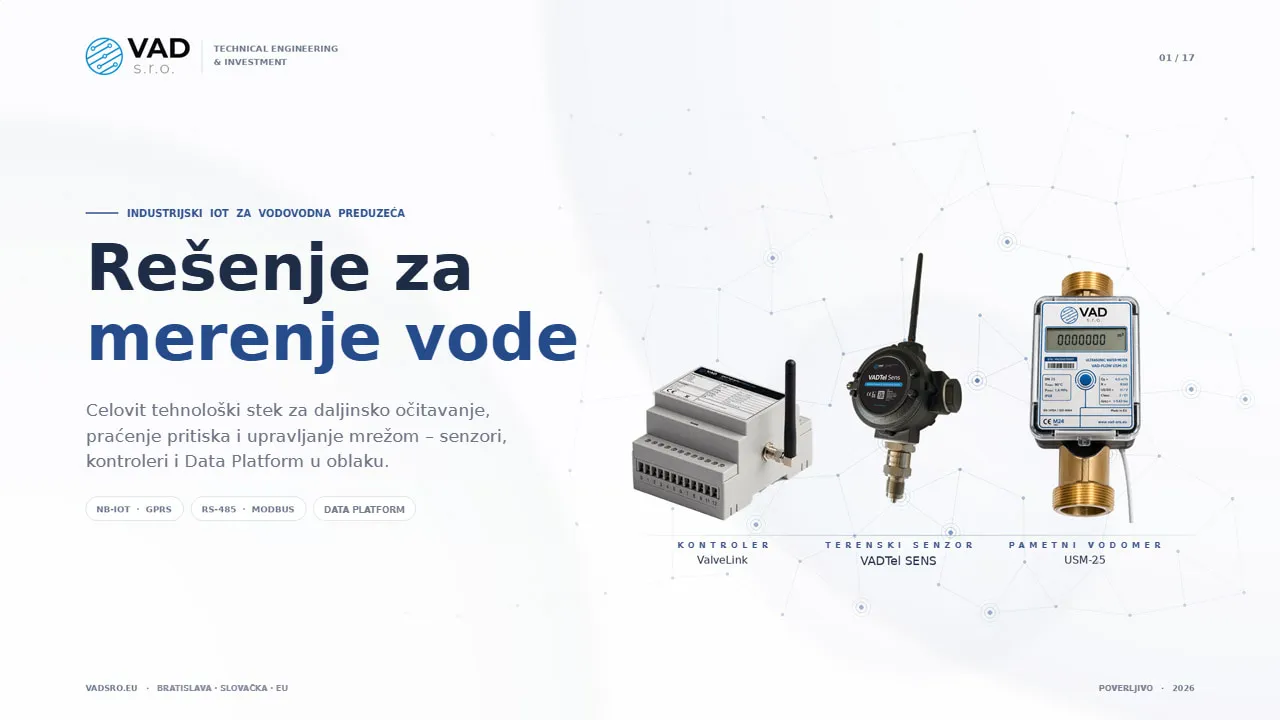 VAD Water Metering Solution – industrijski IoT za vodovode u EU