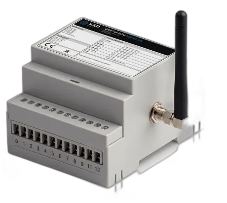 VADTel-ValveLink — DIN-rail valve-control unit