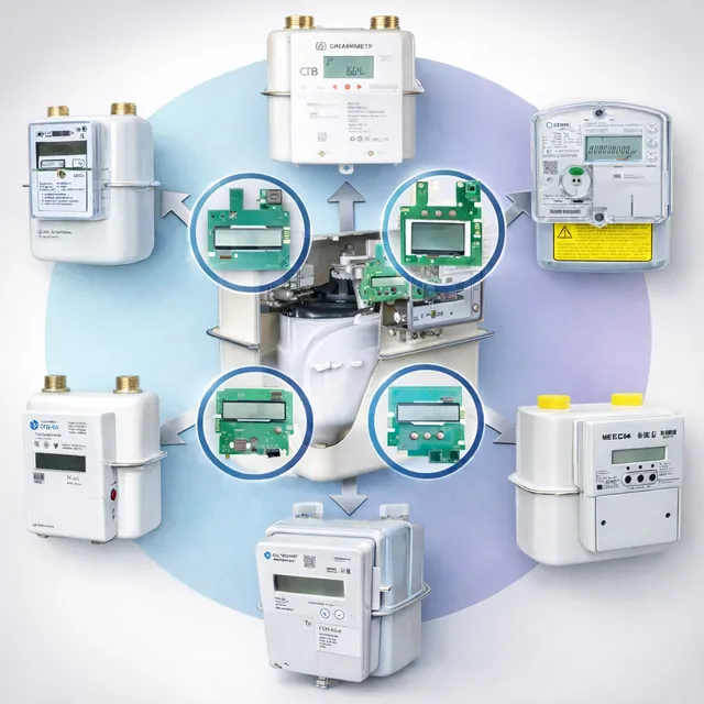 Electronic Counting Mechanism — retrofit for existing mechanical gas meters