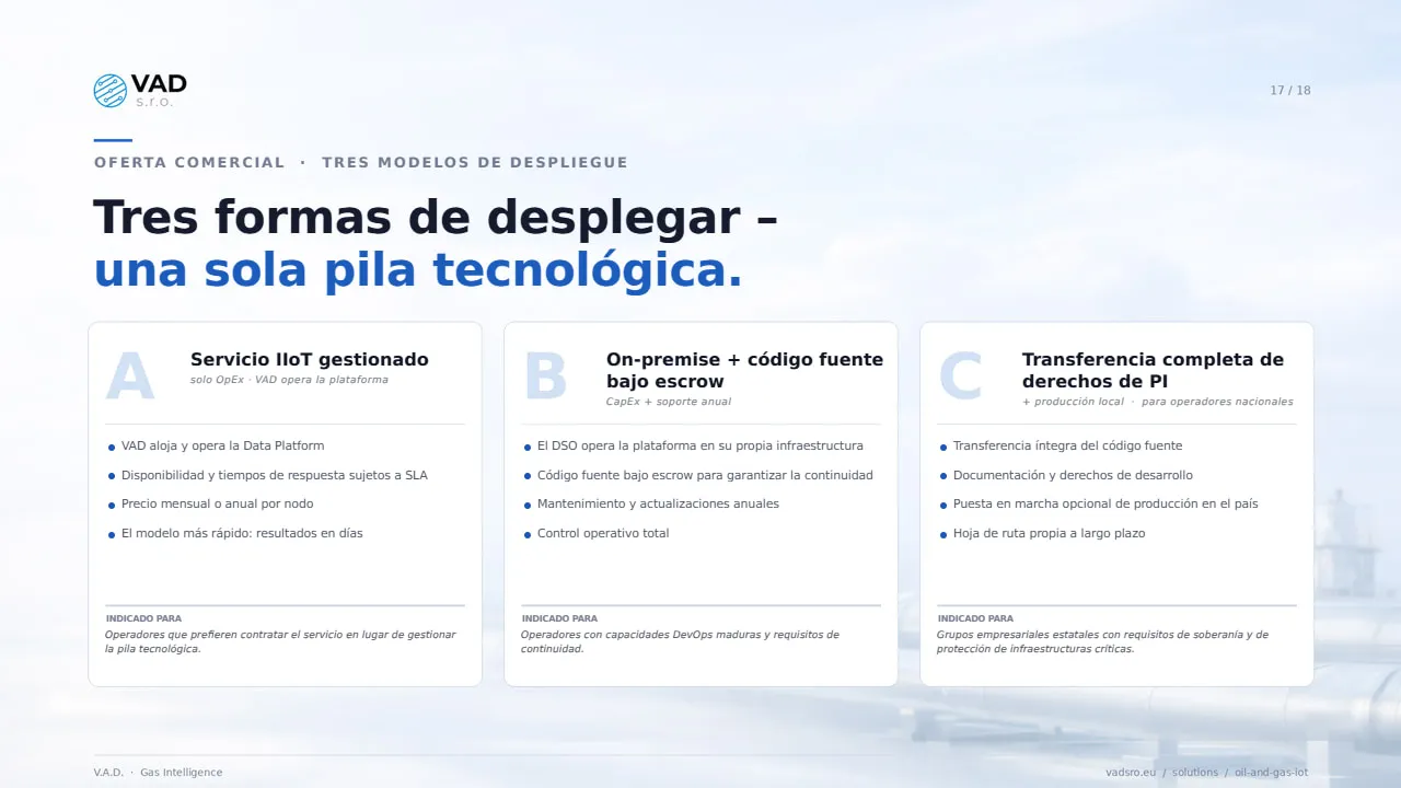 Modelos comerciales – CapEx, OpEx, transferencia completa de derechos de PI