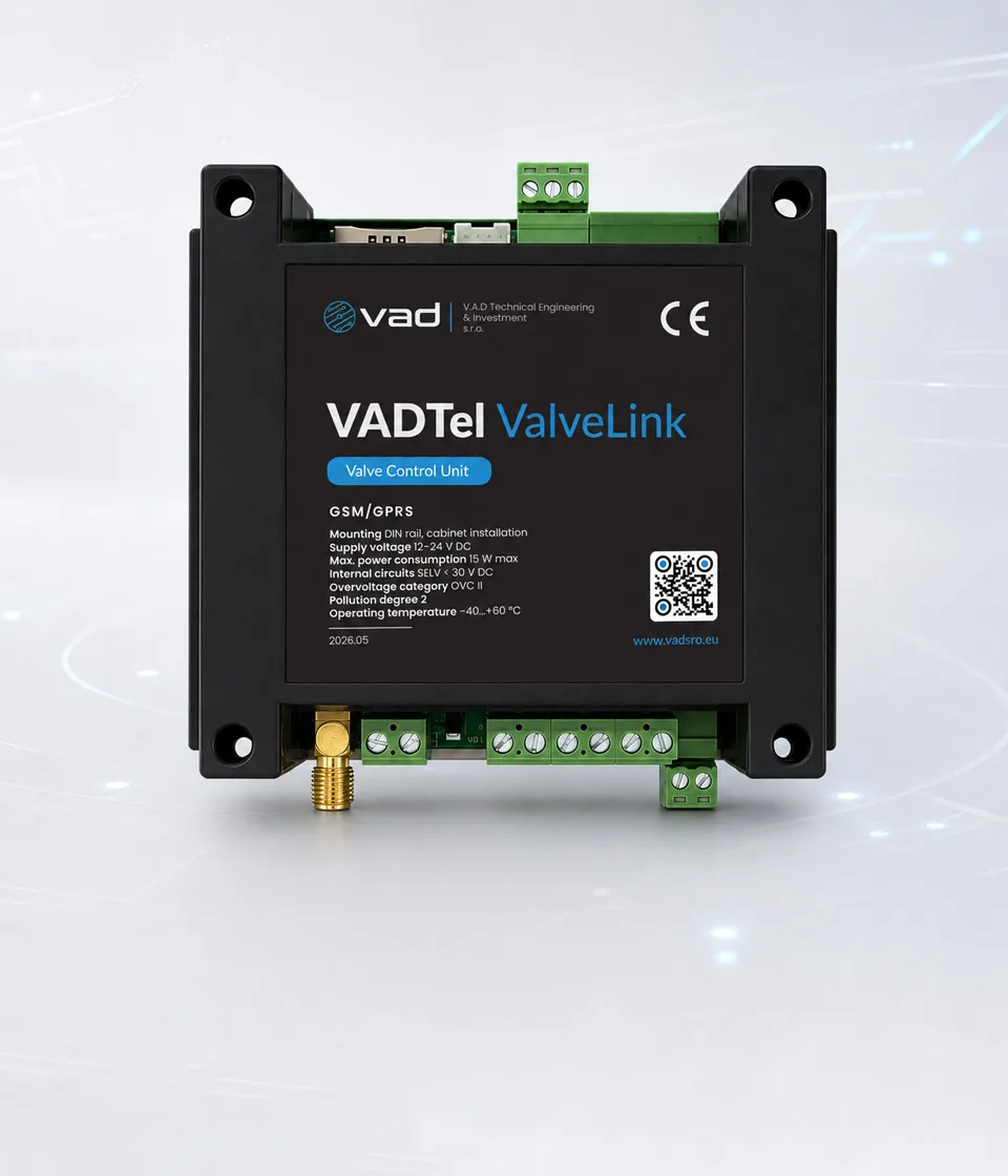 VADTel ValveLink valve-control unit — front view